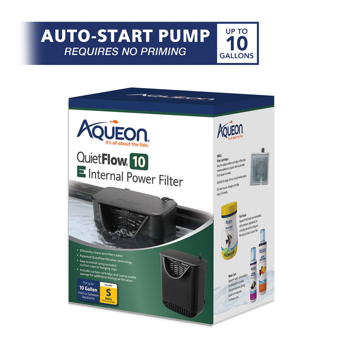 Aqueon QuietFlow 10E auto-start pump enabling restart after power loss