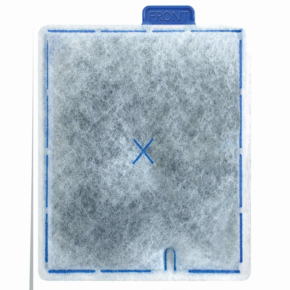 Dense-floss layer in Aqueon cartridge enhances filtration and water clarity.