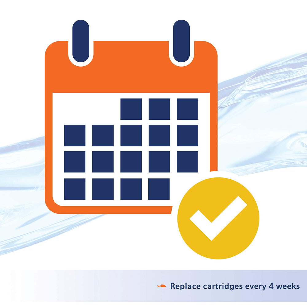 Aqueon replacement cartridge large care and maintenance reminder promotes regular filter changes