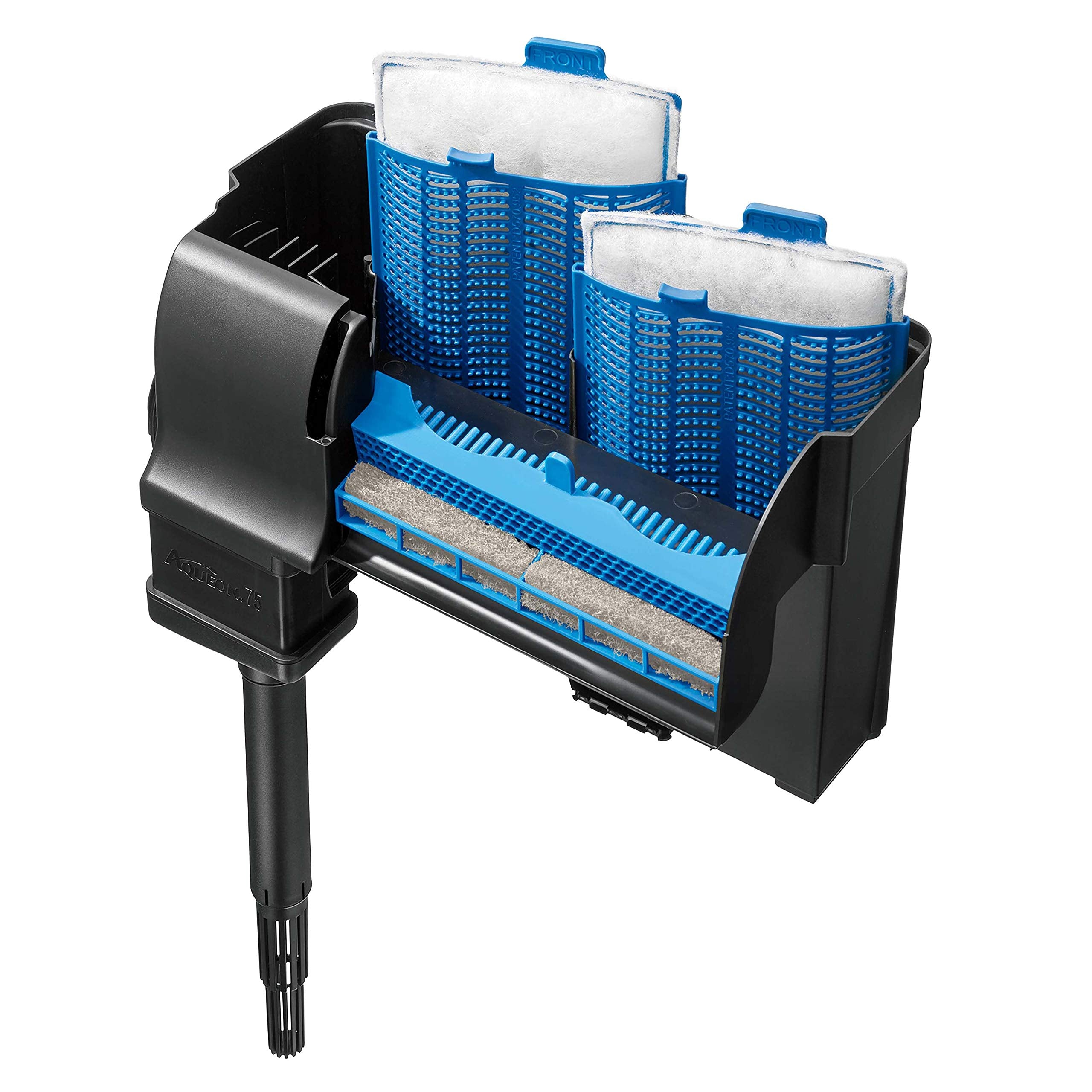 Even carbon distribution in Aqueon cartridge supports consistent filtration across media.