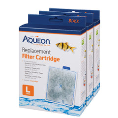 Aqueon replacement cartridge large front view highlights easy installation for your tank