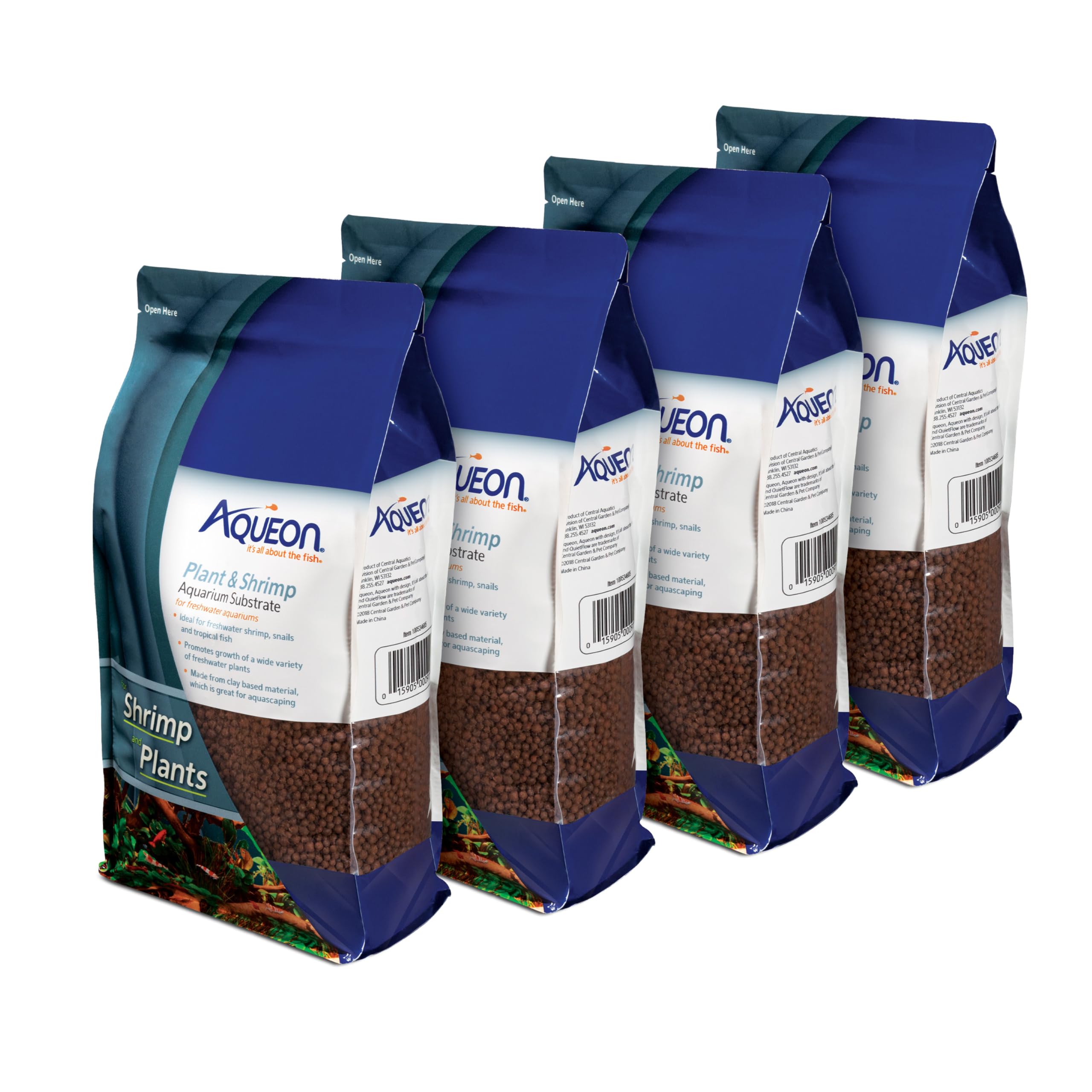 Aqueon Plant and Shrimp Substrate 5 lb bag supports healthy root growth in freshwater.