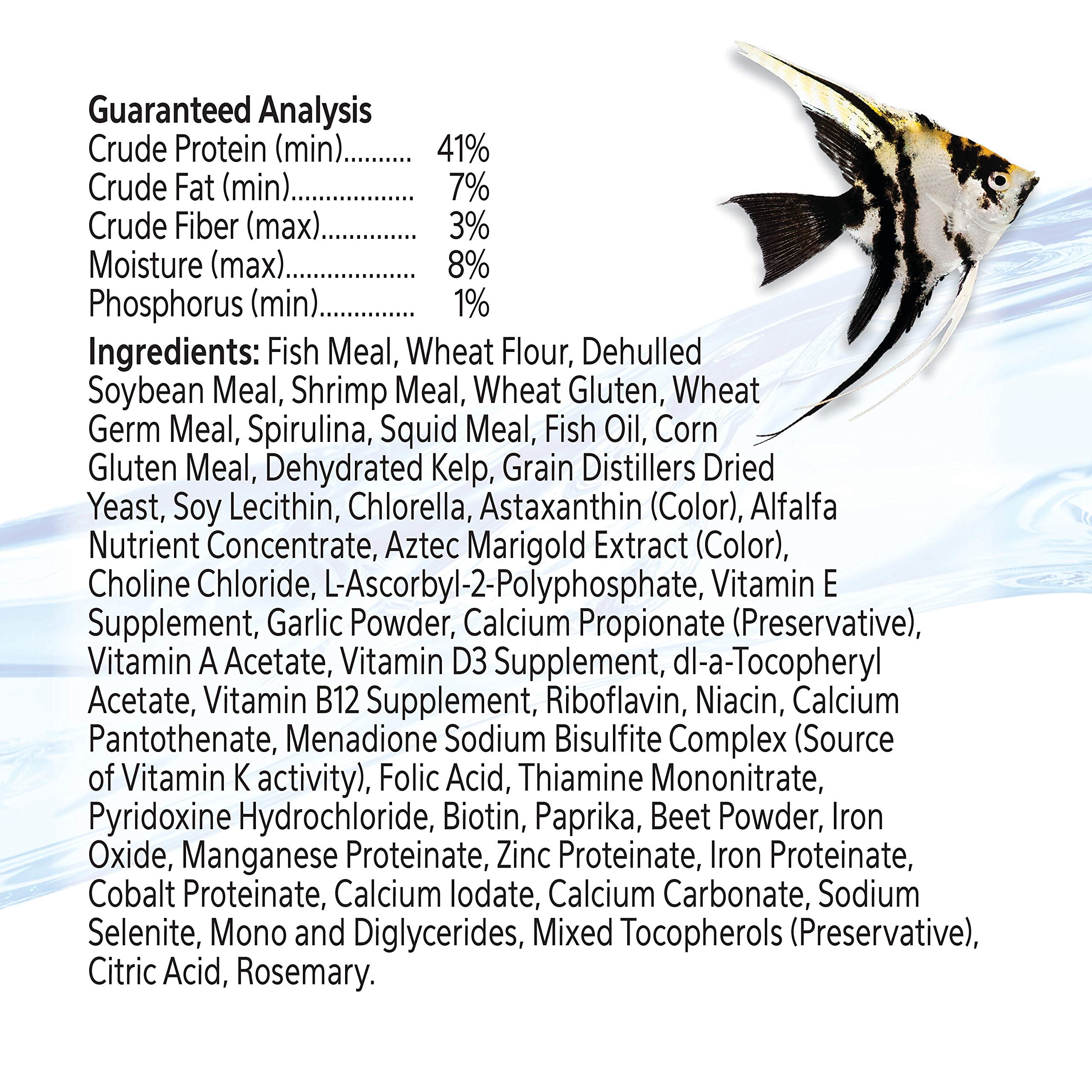 Aqueon Tropical Flakes enhancing color and vitality in tropical fish.