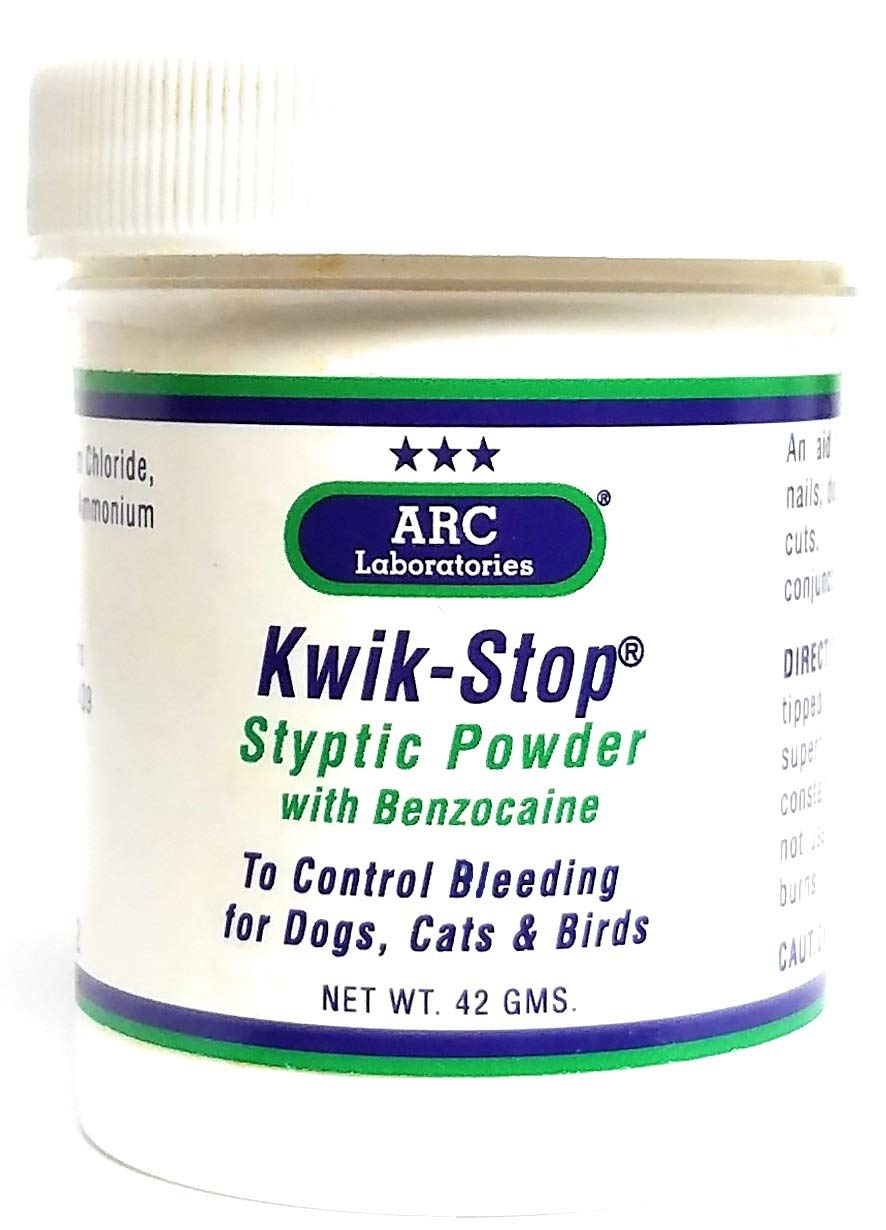 ARC Laboratories Kwik-Stop powder dispensing to halt small pet bleeds quickly