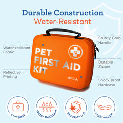 ARCA PET dog muzzle in kit for safe handling during emergencies.