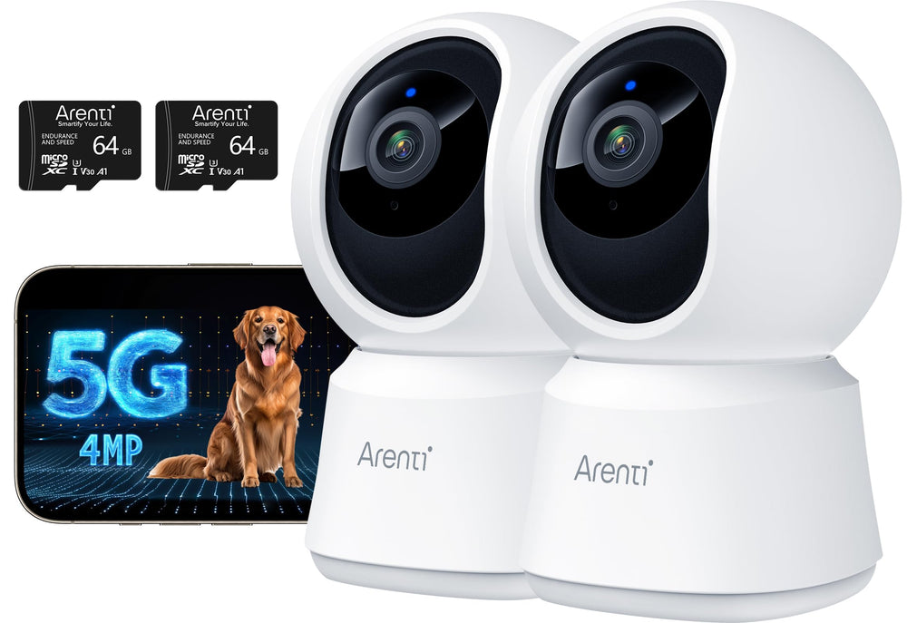 ARENTI 5G 4MP pet camera day view for pet monitoring.