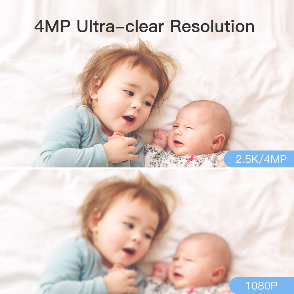 ARENTI auto-tracking follows pets or babies for hands-free monitoring.