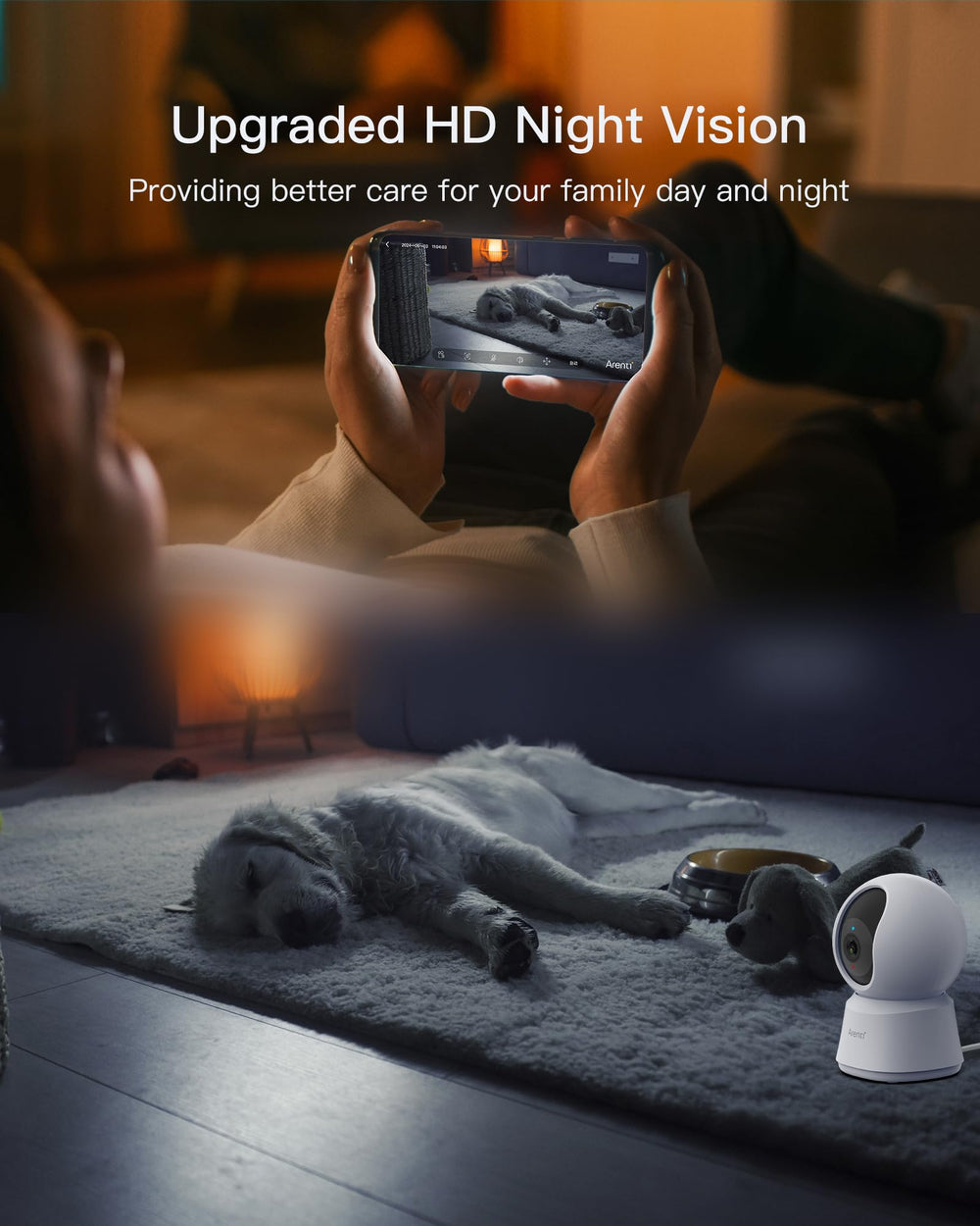 ARENTI cloud storage and NVR compatibility protect your footage.
