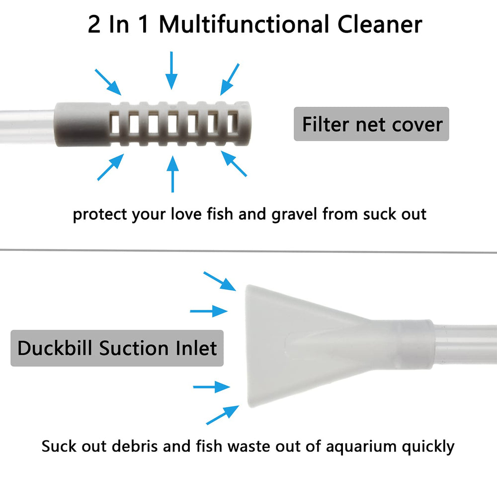AREPK aquarium cleaning in action assists small tanks under 10 gallons