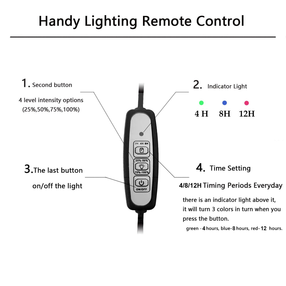 AREPK Aquarium Light timer on/off helps automate daily care routines.