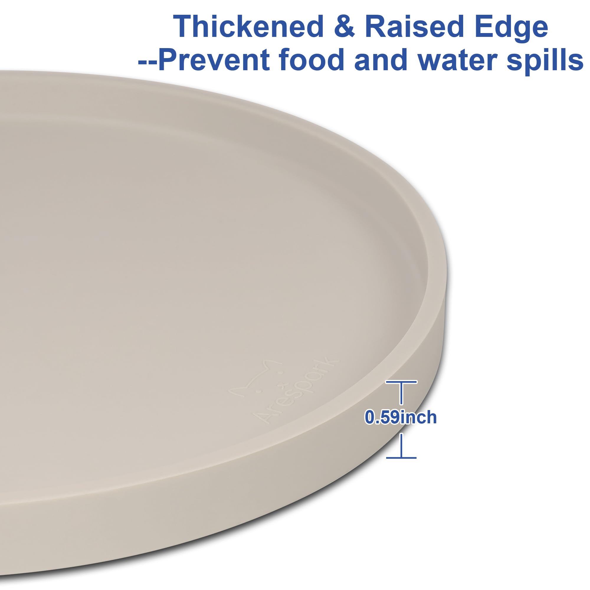 Arespark dishwasher-safe pet mats simplify post-meal cleaning.