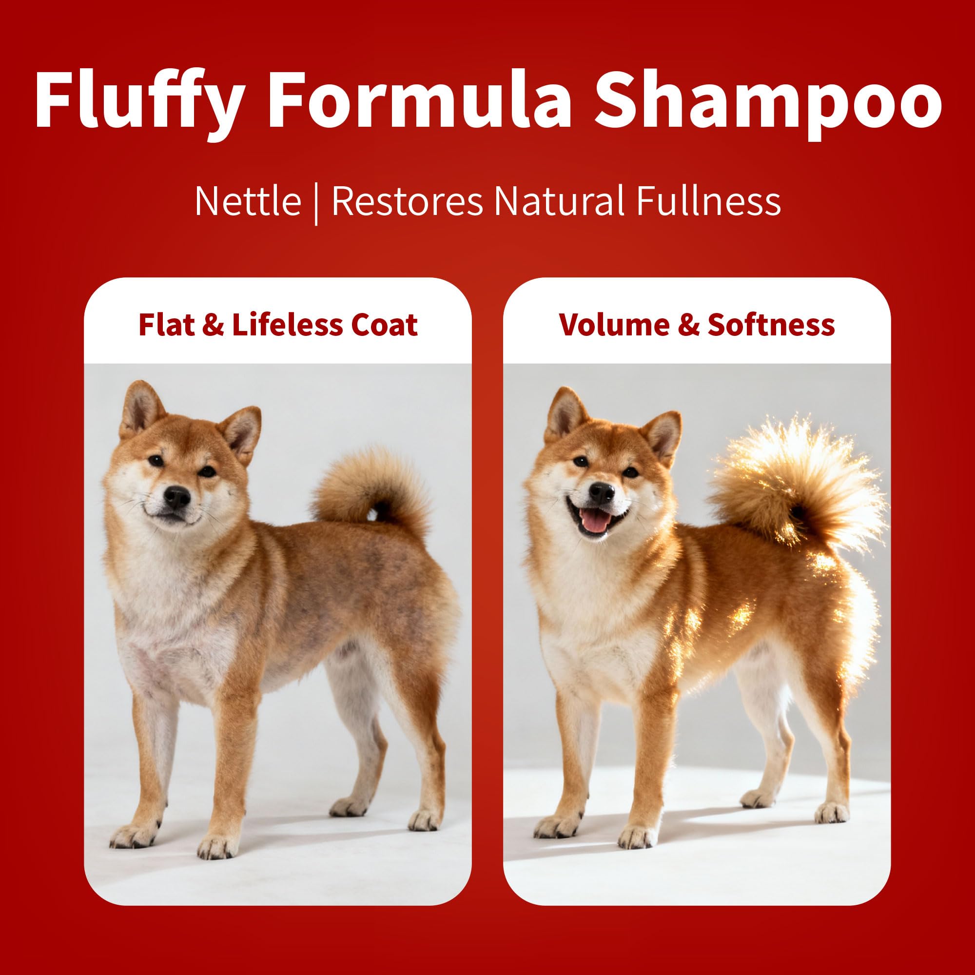Nettle and oatmeal coat lift by Arf Arf clarifies fluffy fur