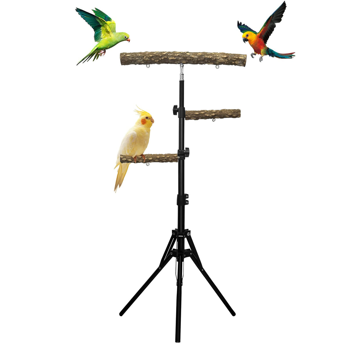 Arfubye 3-layer perch base provides stable foundation for birds.
