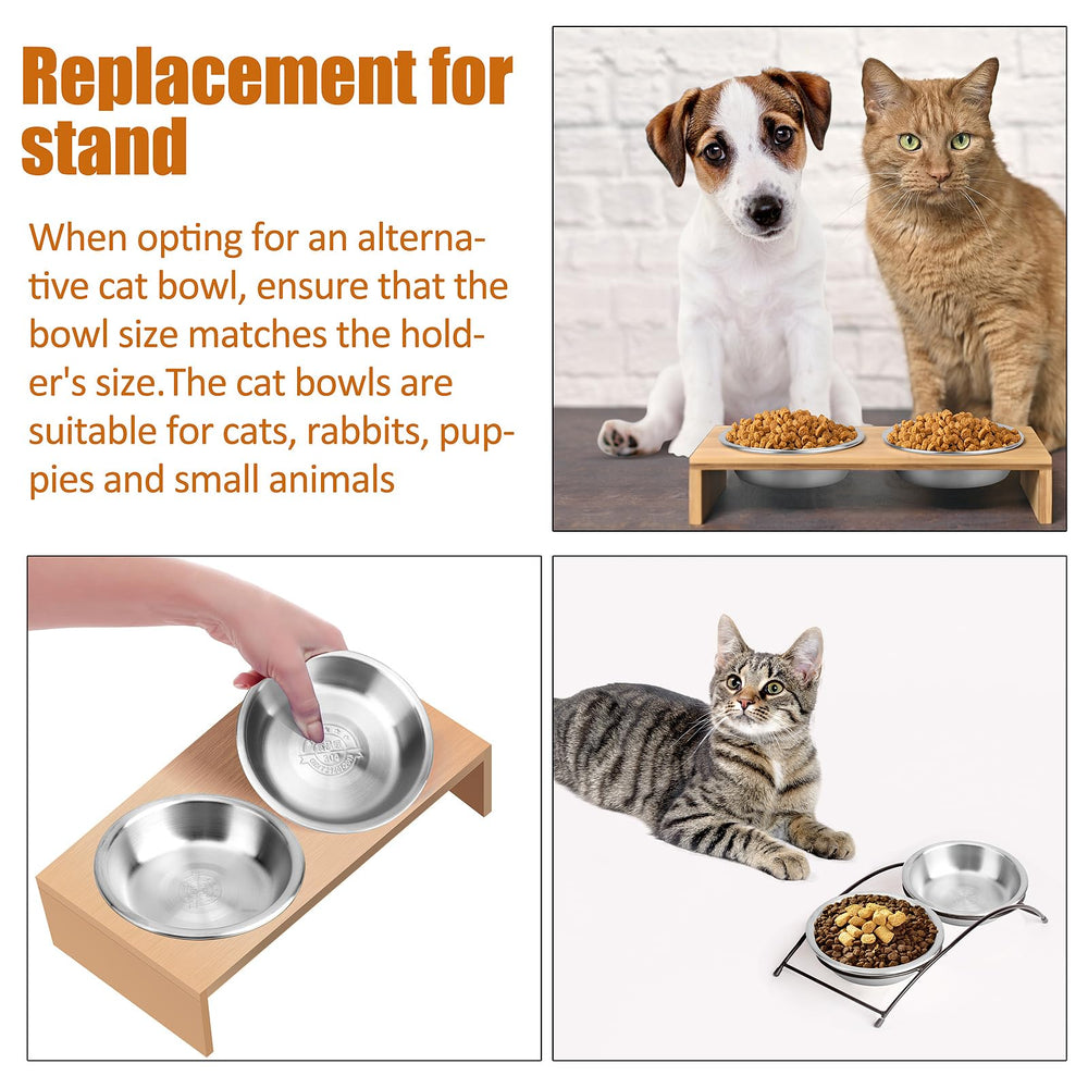 ARGCONNER bowls designed for separation of wet and dry foods in one setup.