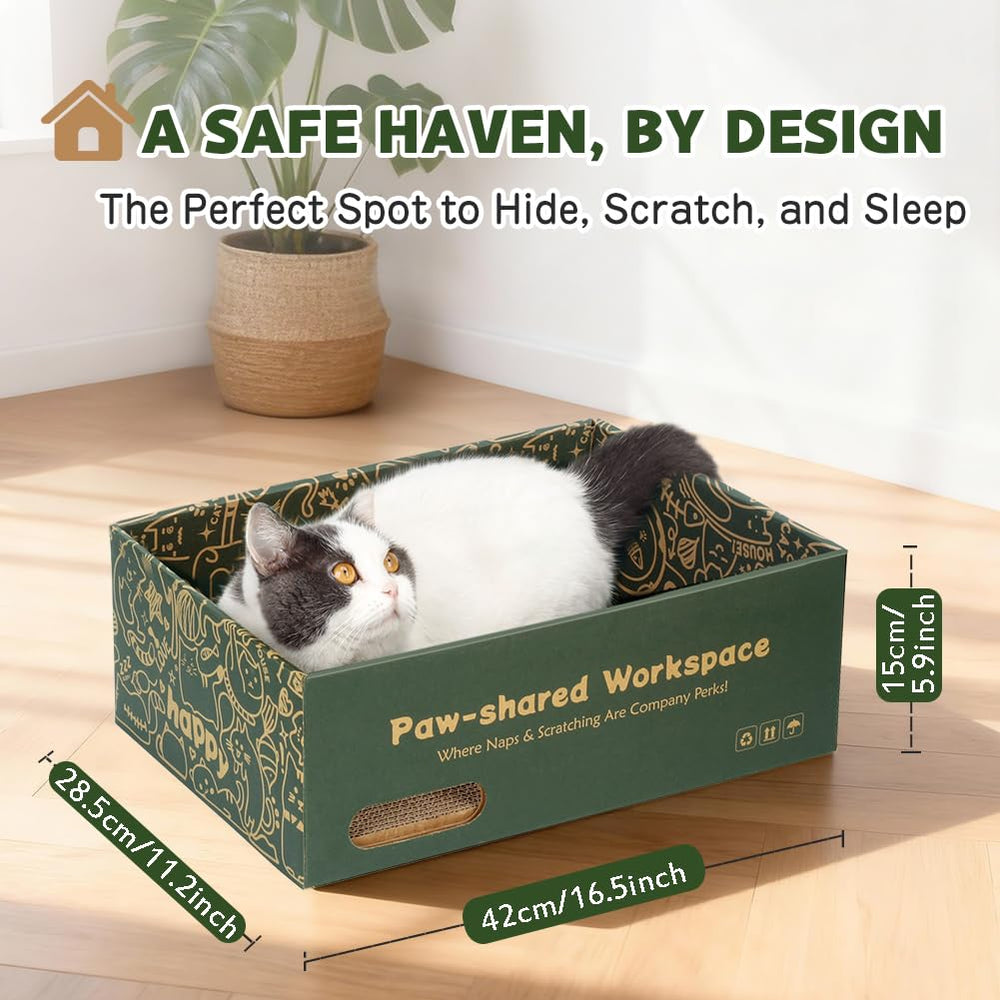 ARGOPET eco-friendly corrugated cardboard is gentle on claws and durable.