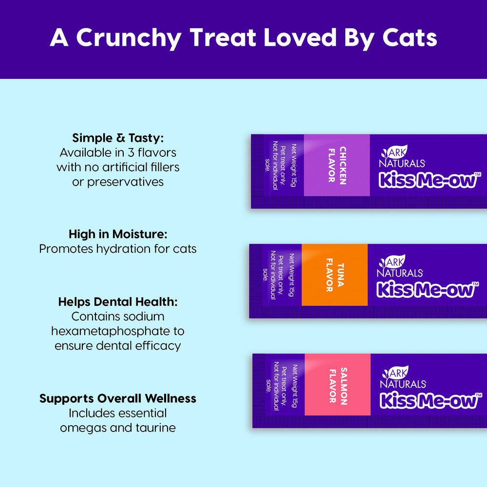 Ark Naturals assorted tubes for cats, pour-over option and tasty variety.