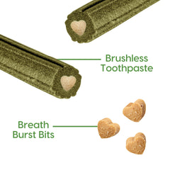 ARK NATURALS breath bursts toothpaste centre image showing minty burst for fresh breath