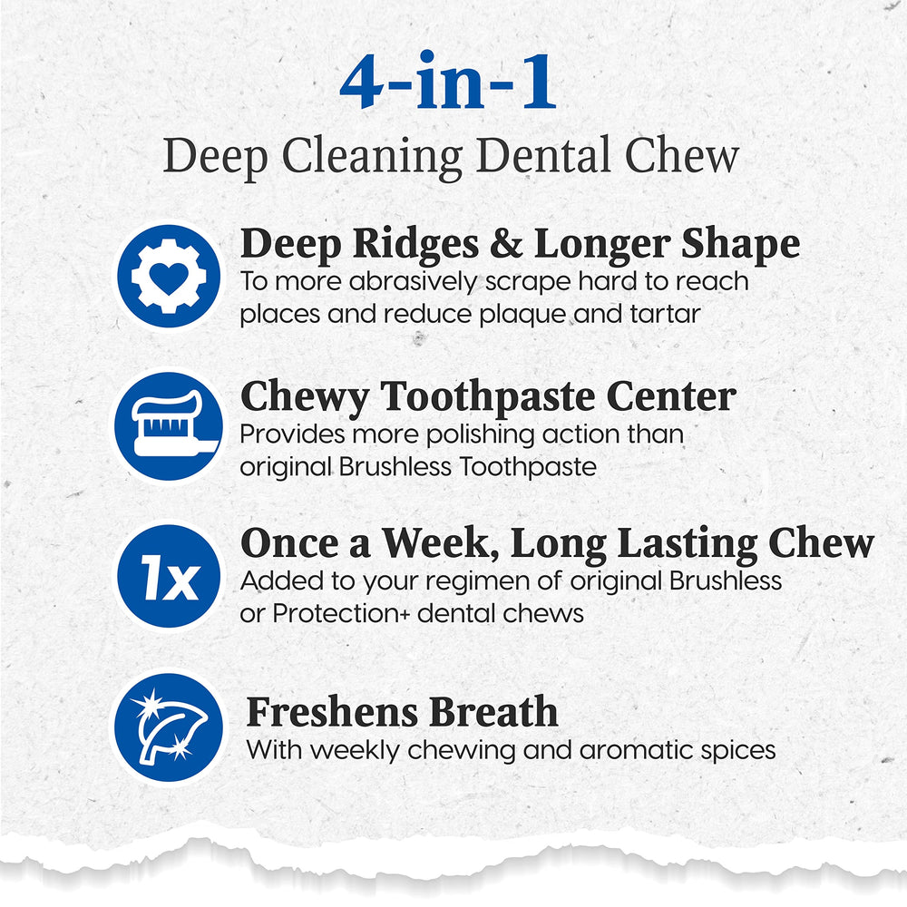 ARK NATURALS Extreme Clean dog chewing for breath freshness.