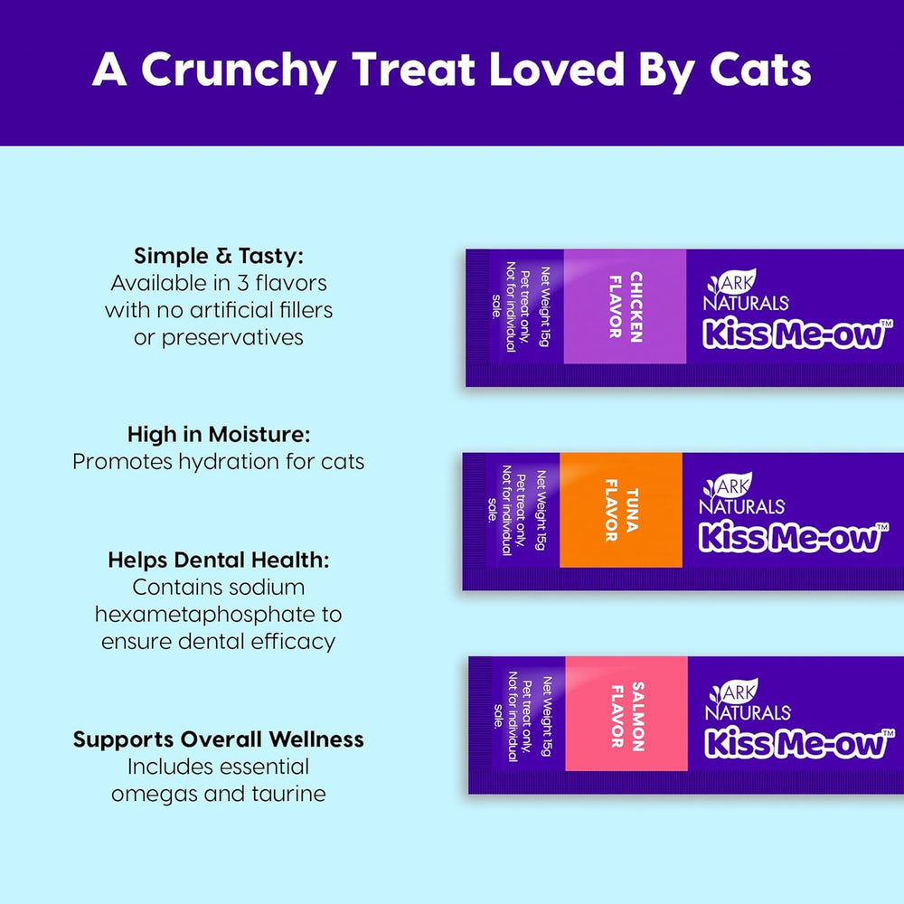 ARK NATURALS Kiss Me-Ow tray display encouraging daily licking