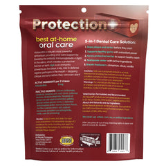 ARK NATURALS Protection+ chew-center toothpaste close-up highlighting the 5-in-1 dental chew.