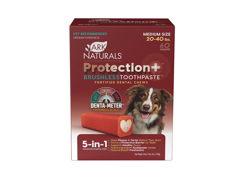Ark Naturals Protection+ toothpaste center chew for at-home dental care