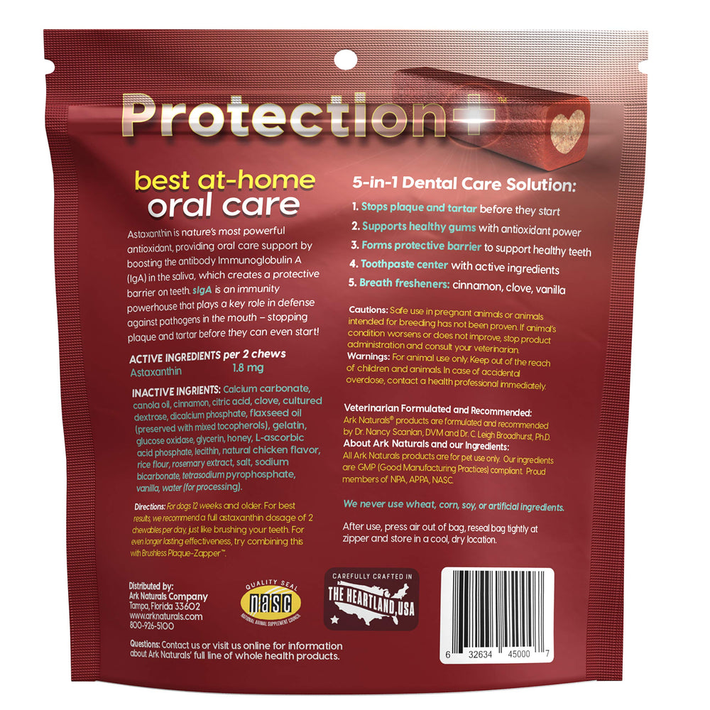 ARK NATURALS Protection+ toothpaste center detail for small dogs.