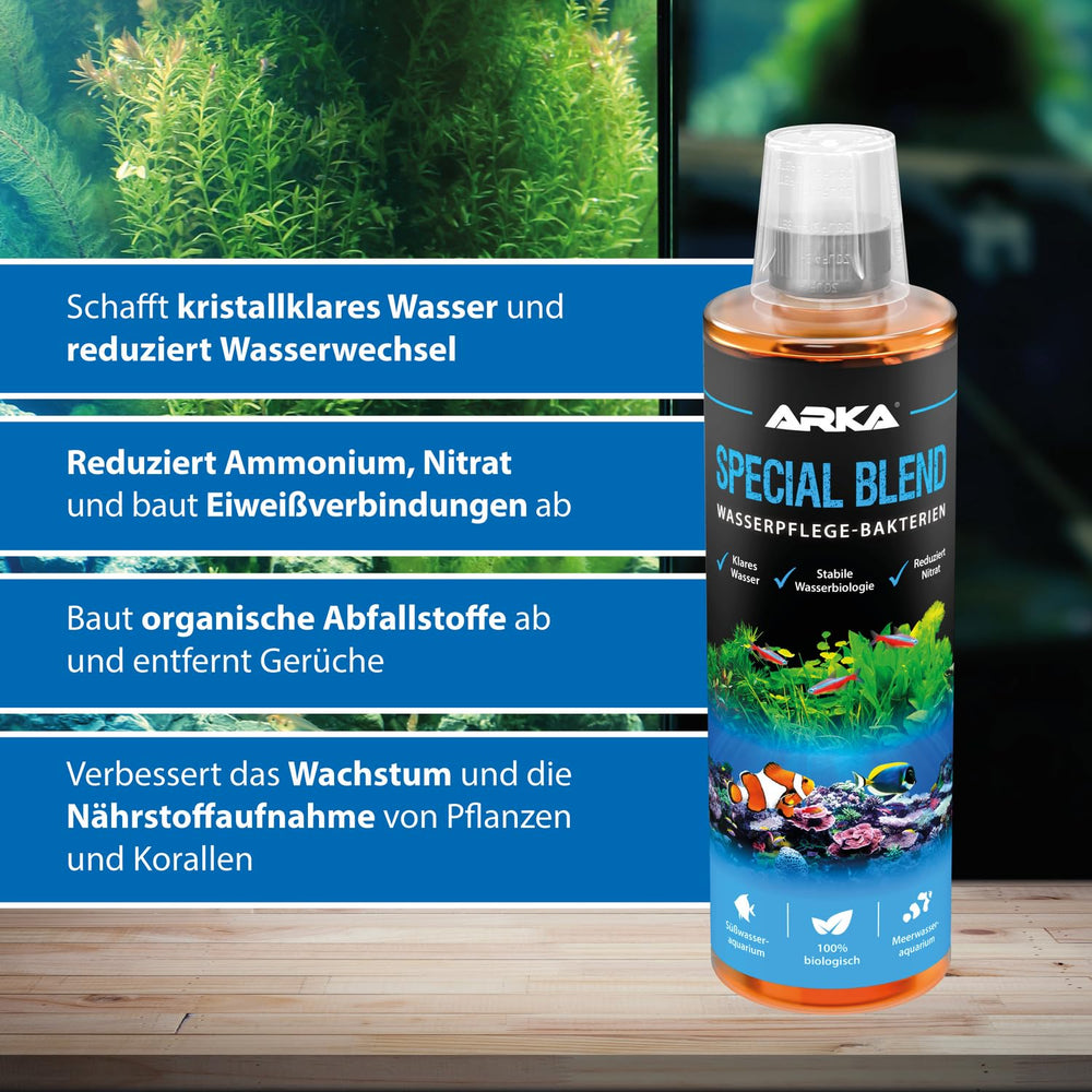 Aquarium odor reduction with ARKA Special Blend in action