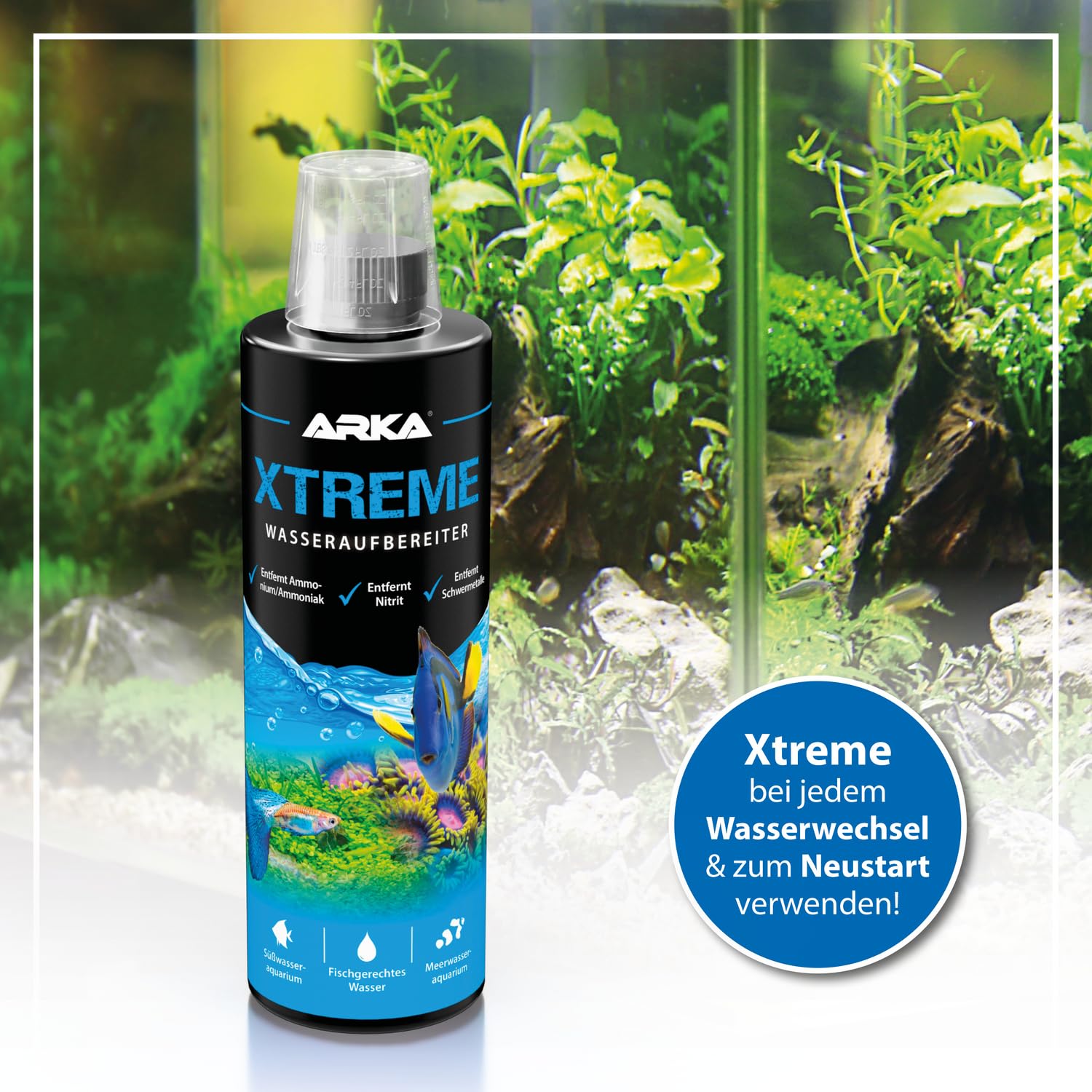 ARKA Microbe-Lift XTA16 supports nitrite detoxification for stable aquarium cycles.