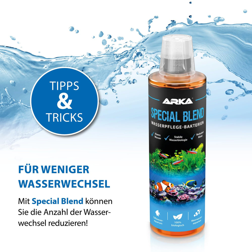 ARKA Microbe-Lift XTA16 multi-part skin-slime replacer concept for tank conditioning.