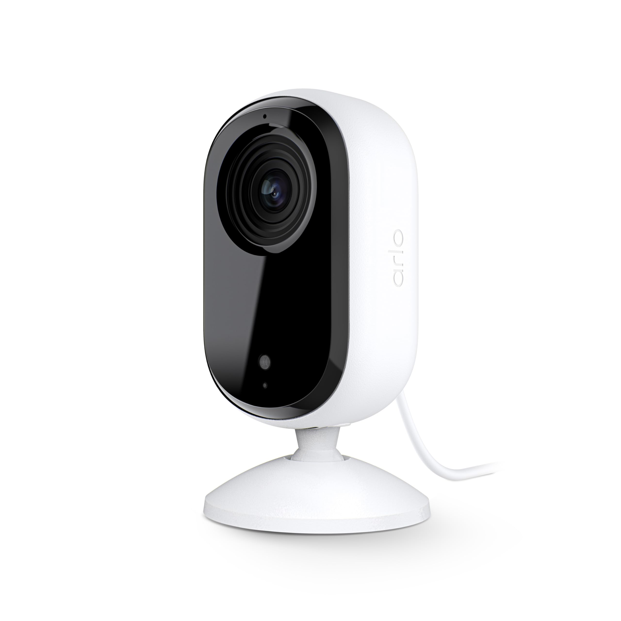 Arlo Essential Indoor Camera HD wide view for reliable home monitoring.