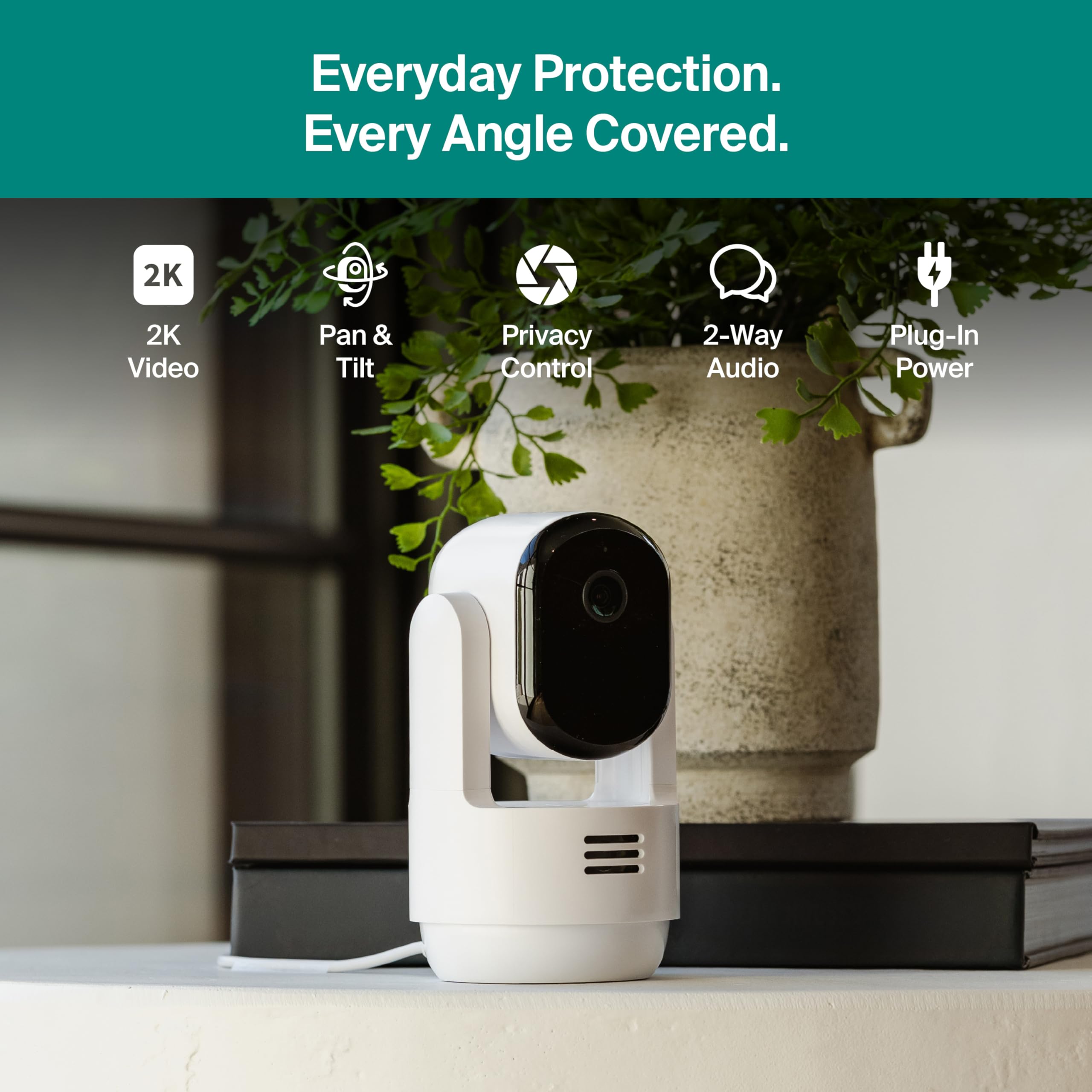 Arlo Essential motion tracking follows activity across a room.