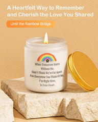 ARLYPET rainbow bridge pawprint keepsake symbolizing enduring love
