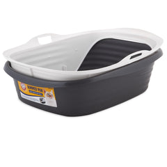 Arm & Hammer litter box with Microban technology for fresher indoor spaces.