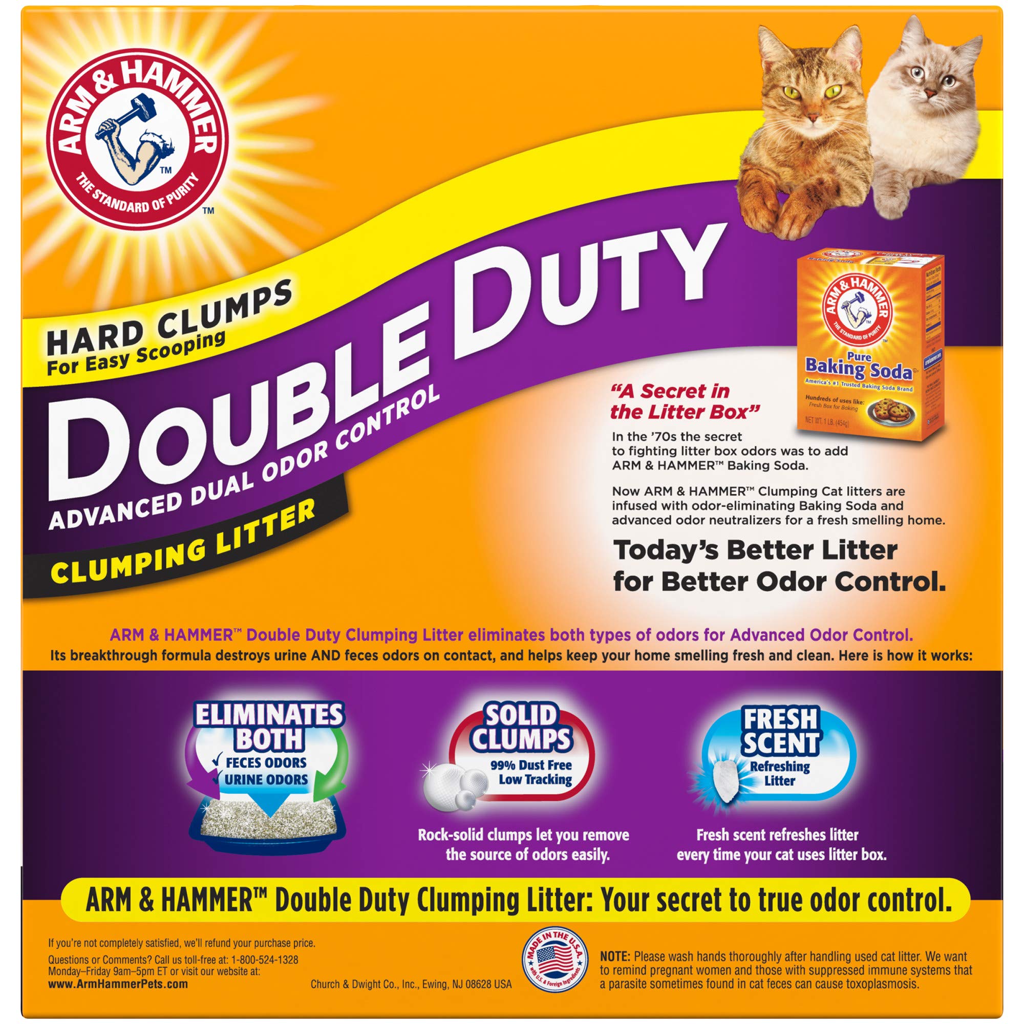 Arm & Hammer Double Duty Litter bag and scoop setup aids clean corners.