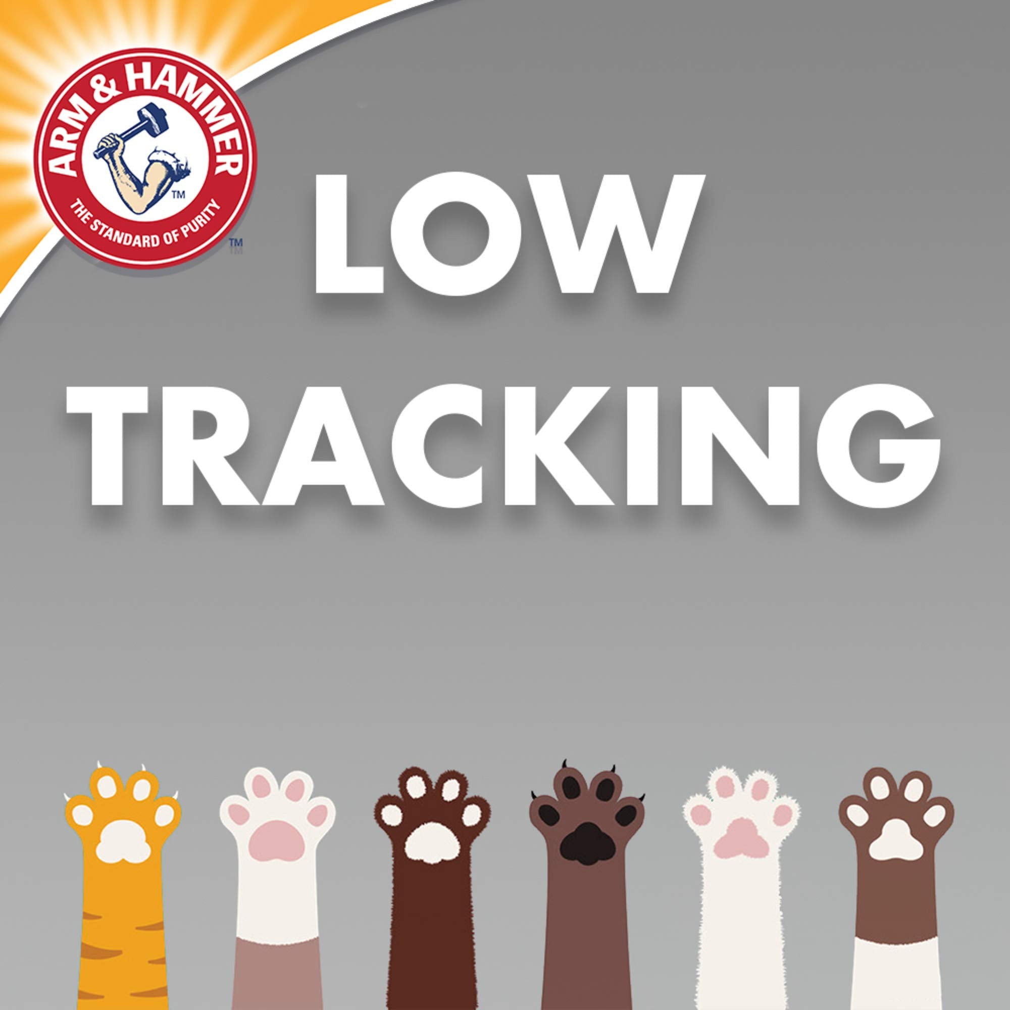 Arm & Hammer Double Duty Litter seals odors left by pets.