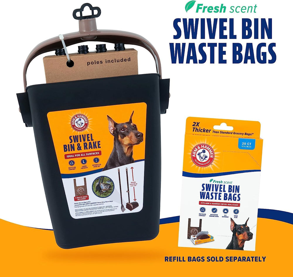 Arm & Hammer durable, lightweight design ideal for quick pickups.