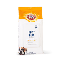 Arm and Hammer for Pets paw wipes remove dirt between walks.