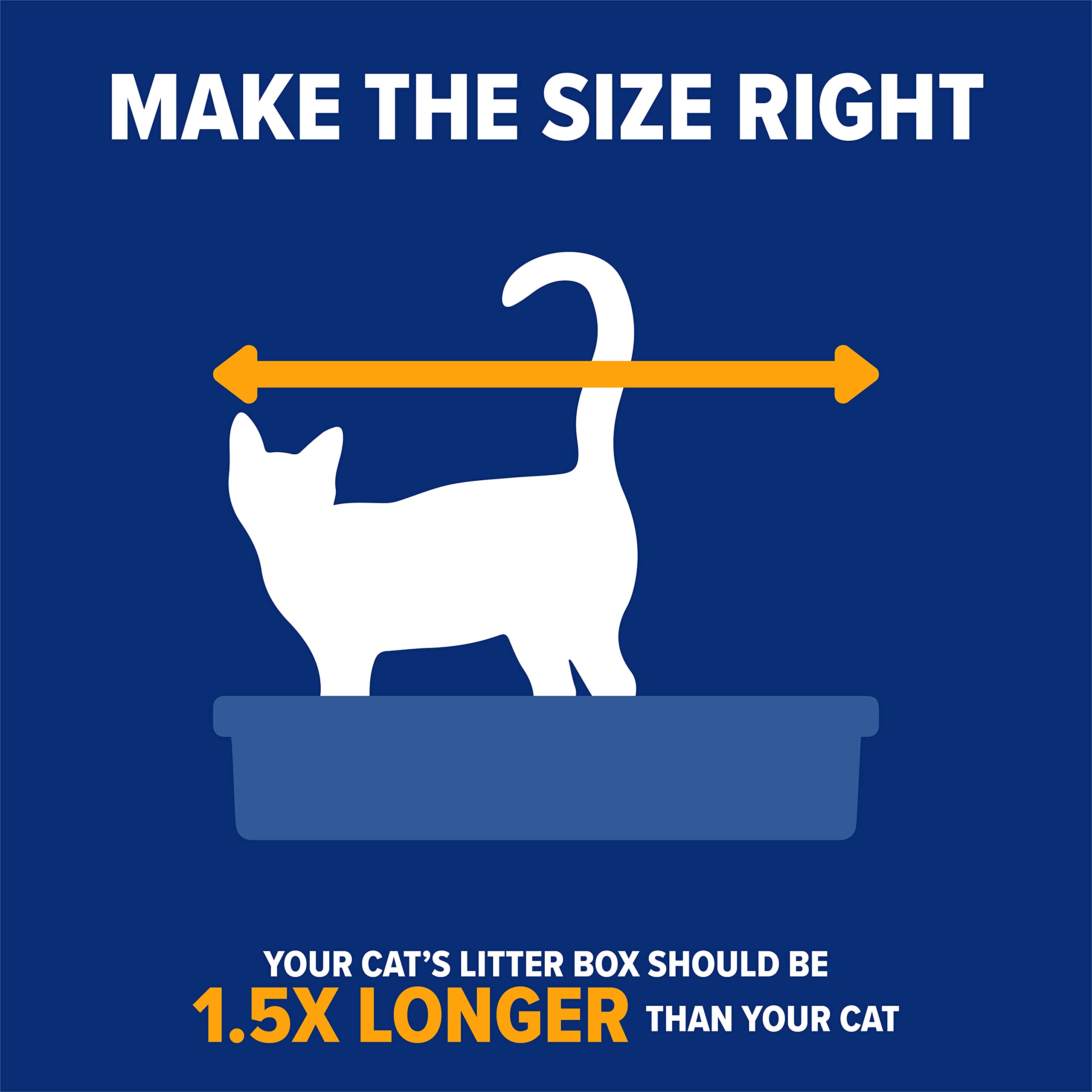 Arm & Hammer rimmed box compatible with pine, crystal, and clumping litters.