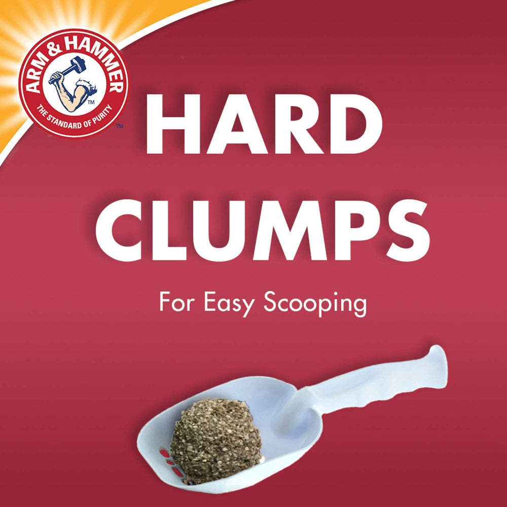 Easy cleanup feature highlighted in Arm & Hammer Super Scoop litter