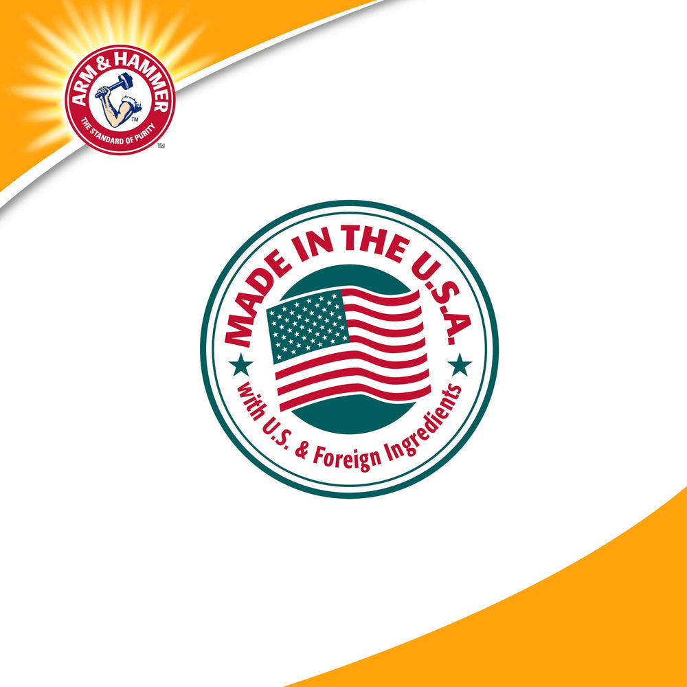 7-day odor-free guarantee badge on ARM & HAMMER Clump & Seal