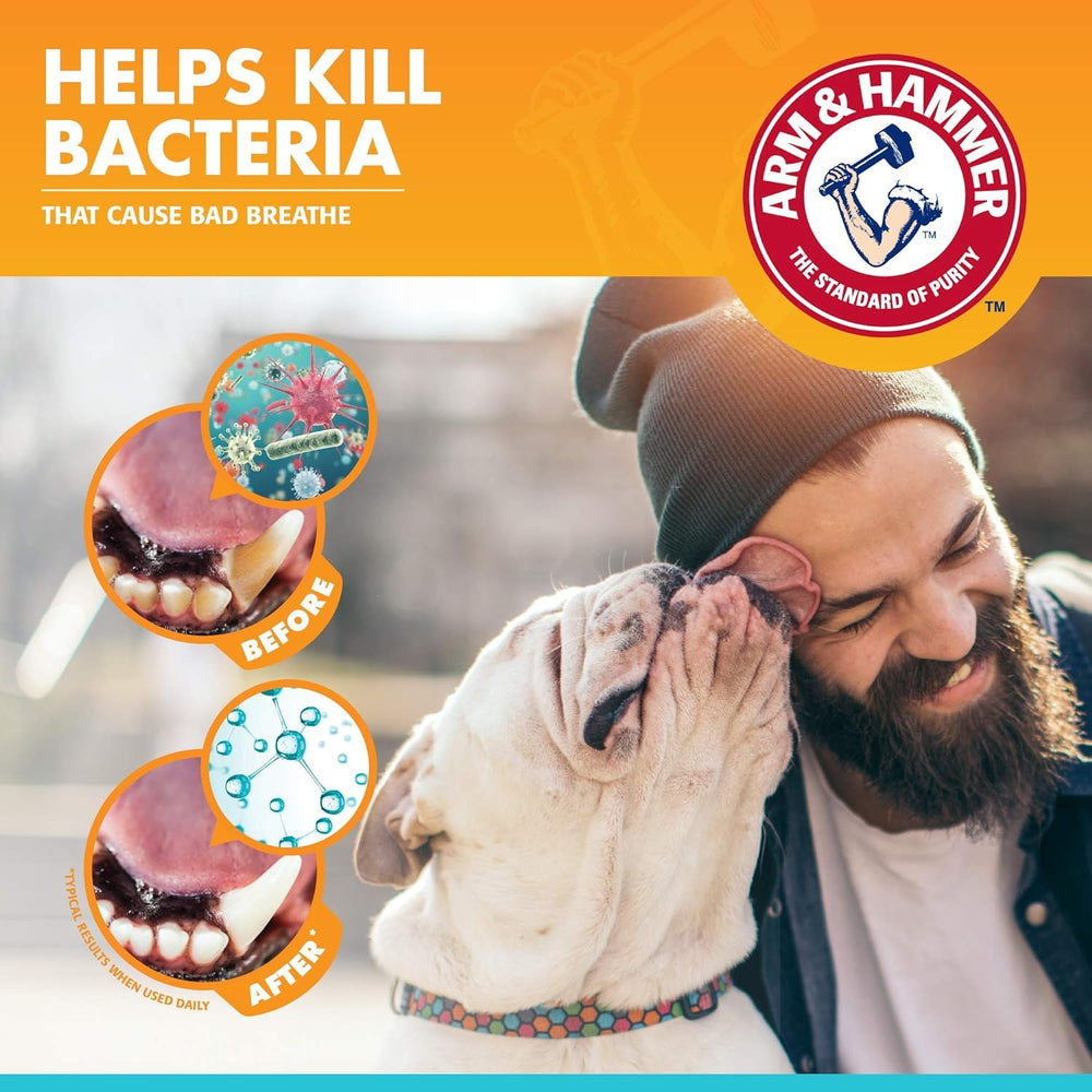 Arm and Hammer mint flavor dog breath freshener for fresher breath