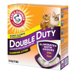 Arm & Hammer Double Duty Cat Litter forms tight clumps for easy scooping.