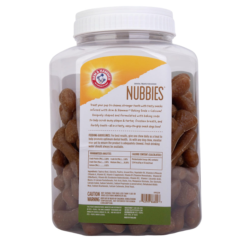 Digestible Nubbies chews offering a rawhide alternative