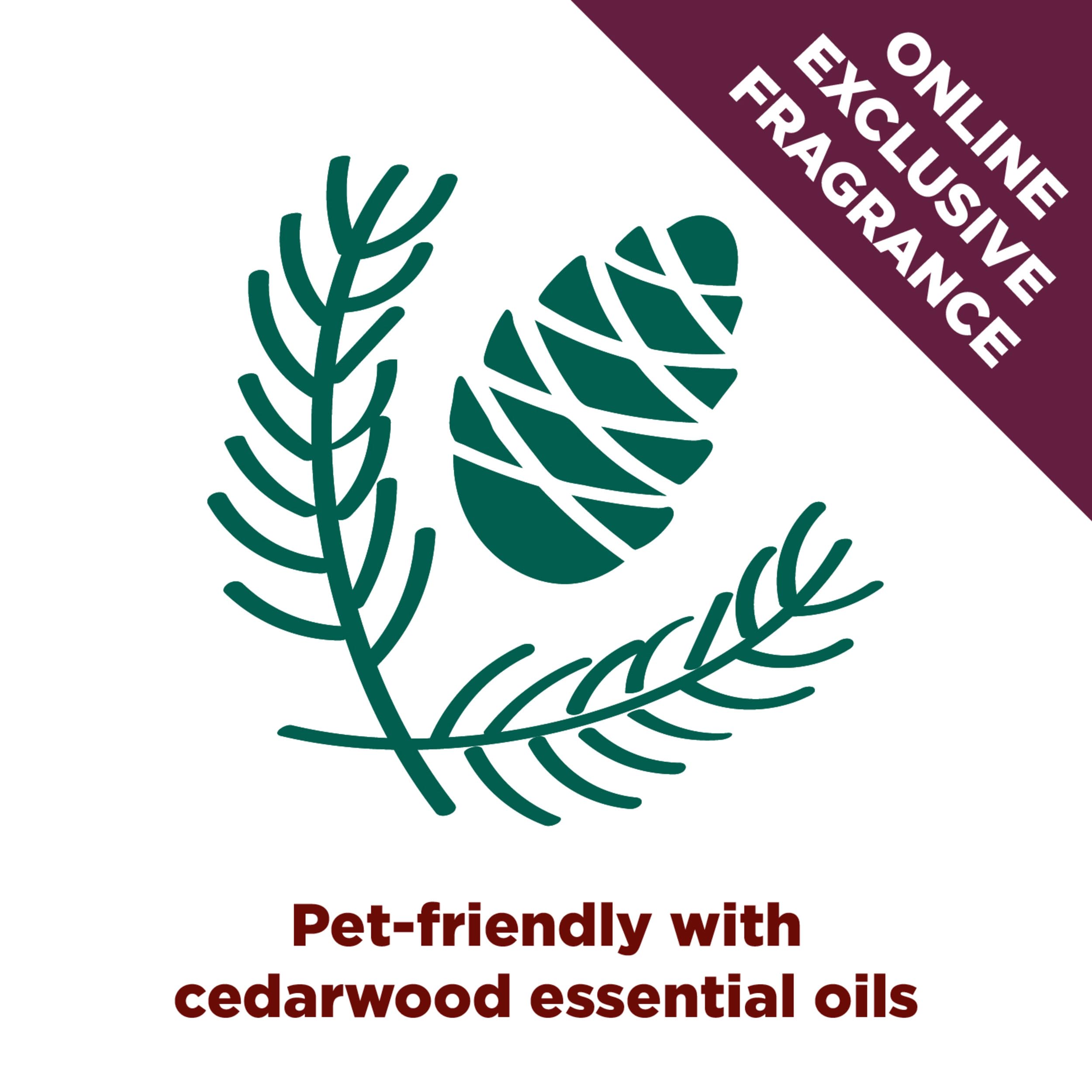 Open bag of Arm & Hammer Forever Fresh Cedarwood litter.