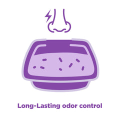 Arm & Hammer Forever Fresh Lavender clumping litter with odor control in use