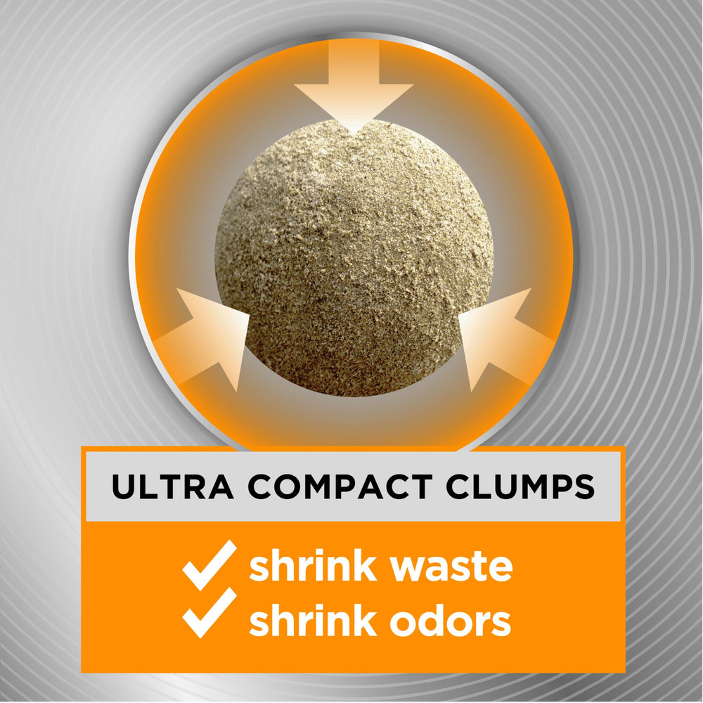 Arm and Hammer HardBall ultra-compact clumps close-up highlighting easy scooping.