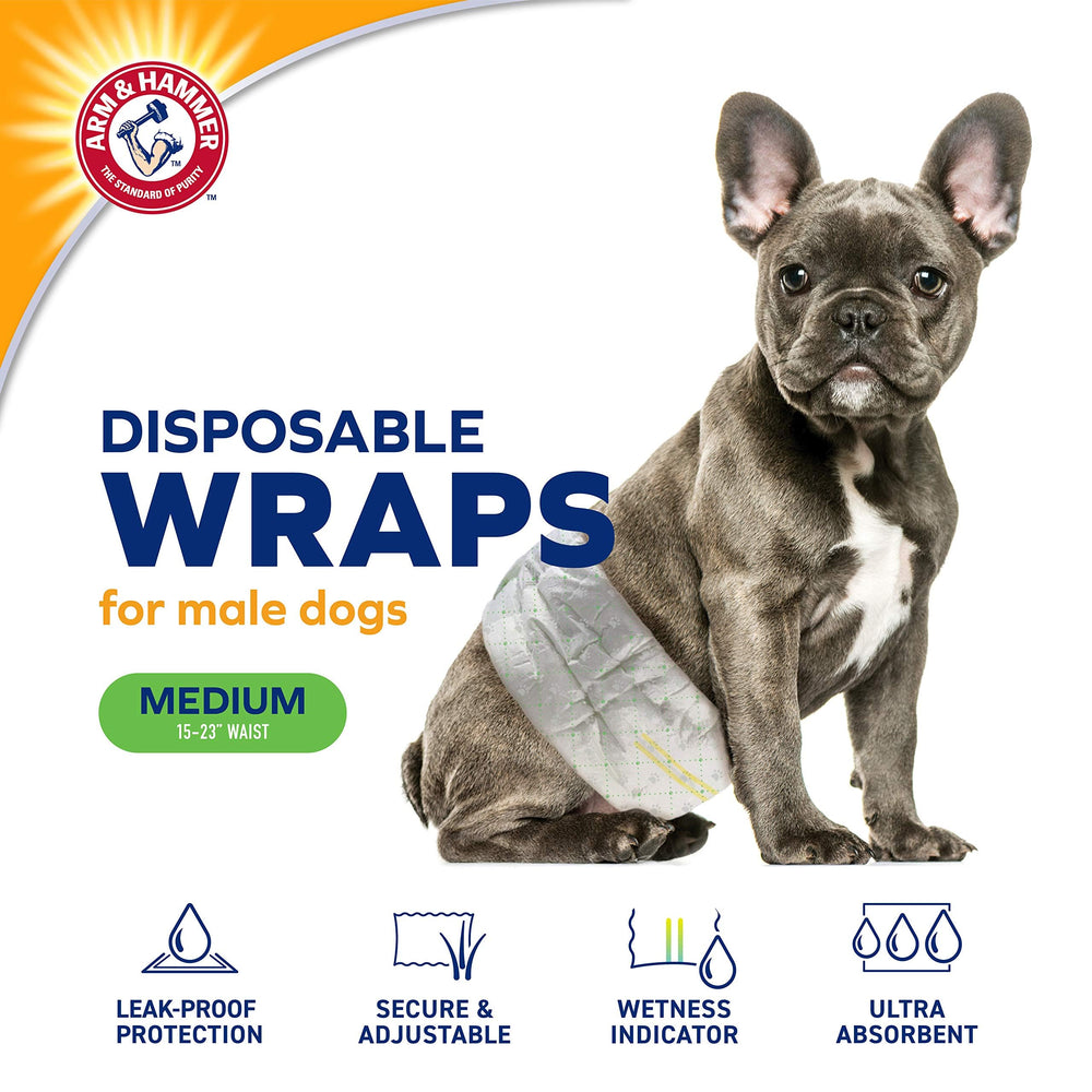 Arm & Hammer baking soda odor control feature shown during daily housebreaking and marking routines.