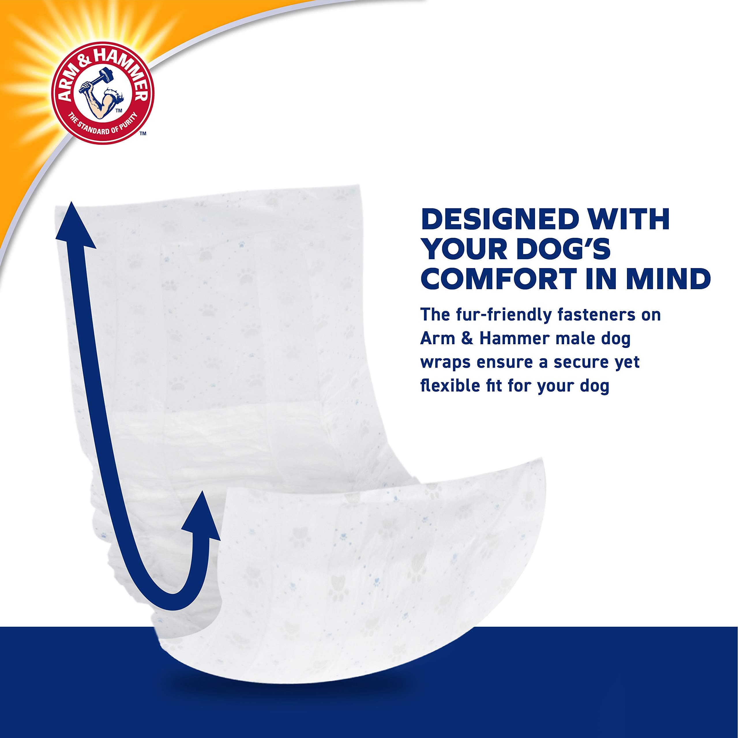 Medium waist fit designed for 15-23 inch dogs during daily routines.