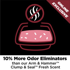 Arm & Hammer moisture-activated micro-granules sealing in odors.