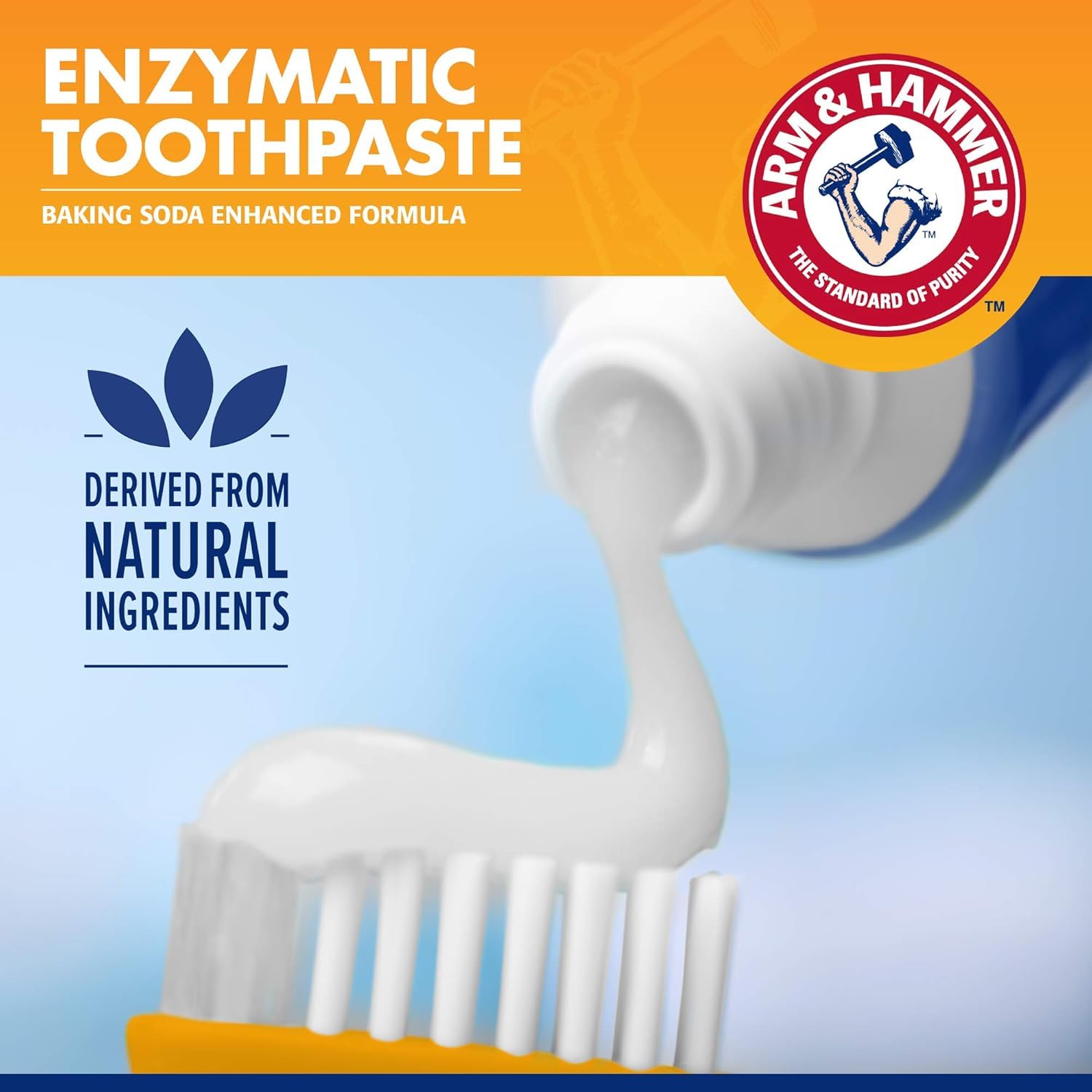 Arm & Hammer for Pets double-sided toothbrush demonstrates full-mouth cleaning.
